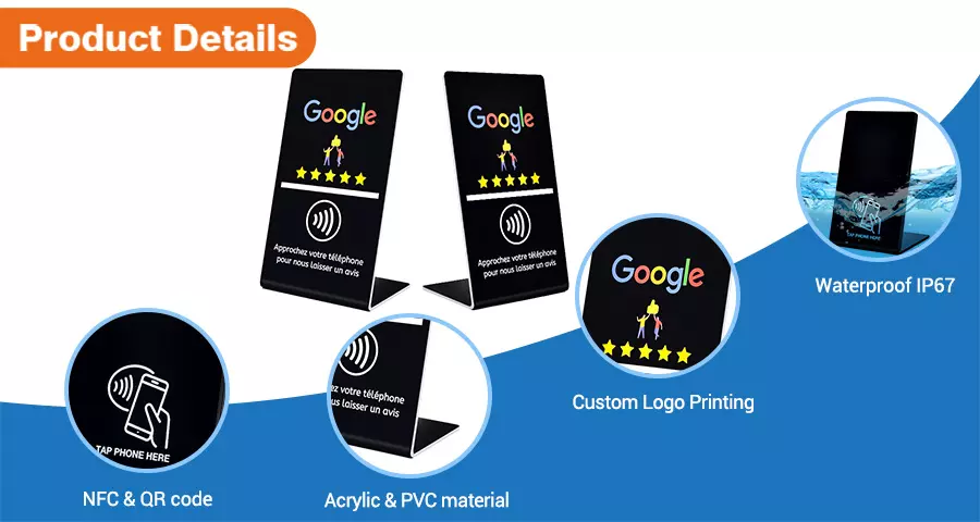 Details-of-Custom-Logo-QR-Code-Printing-PVC-NFC-Display-Stand