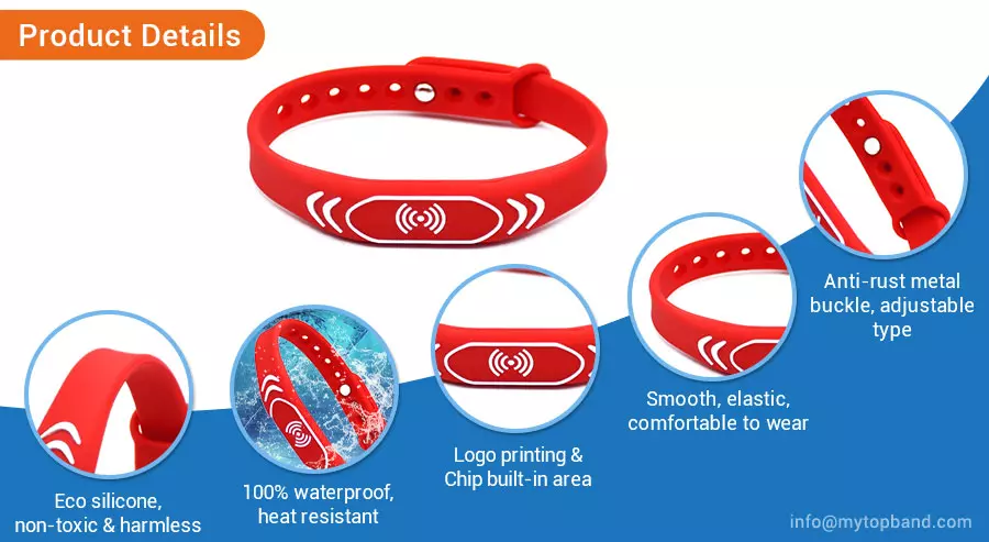 RFID Bracelet MIFARE Ultralight AES Wristbands - 1