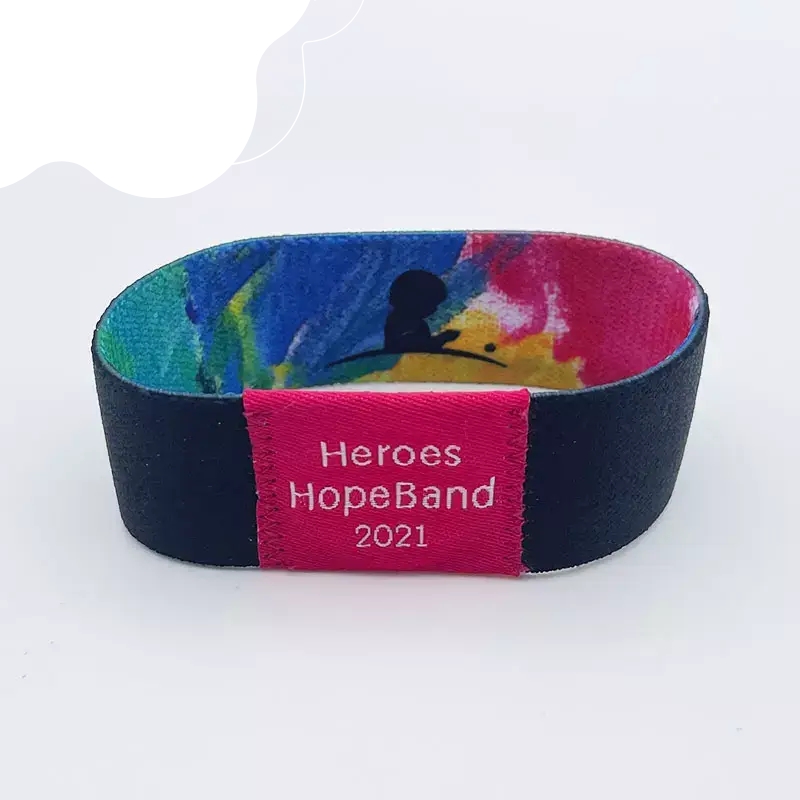 Custom Logo Elastic RFID Wristband Bracelets for Events - 2